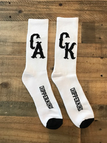 CK CA crew high socks