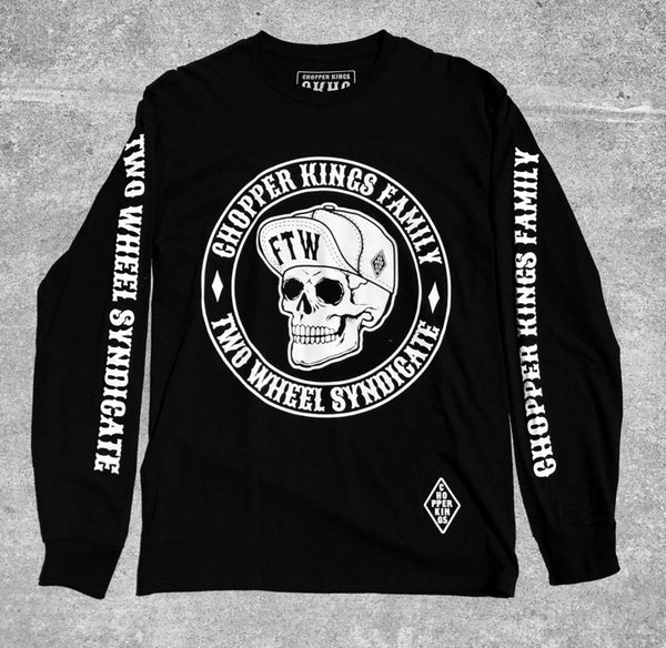 T.I. KING ATL Tシャツ 3XL skull_long_sleeve_black_grande