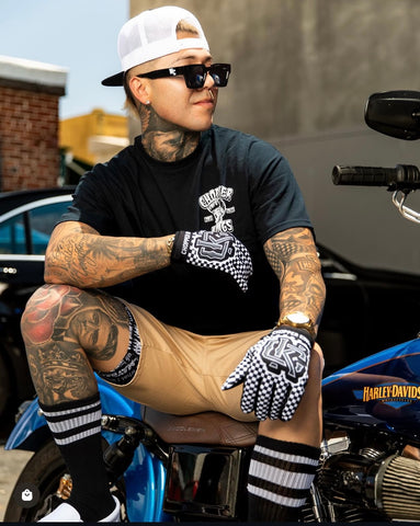 CHECKERS riding gloves