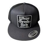 WHITE TRASH RICH trucker hat