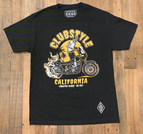 CLUBSTYLE CALIFORNIA skull t-shirt