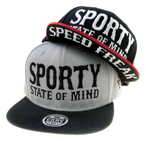 SPORTY state of mind snap back hat